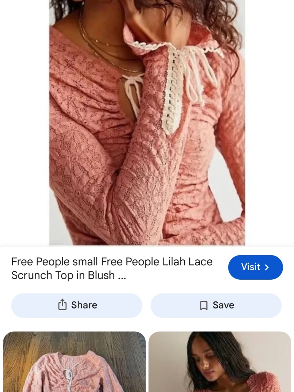 Free People Rust Textured Ruched Long-Sleeve Top - Picture 4 of 4
